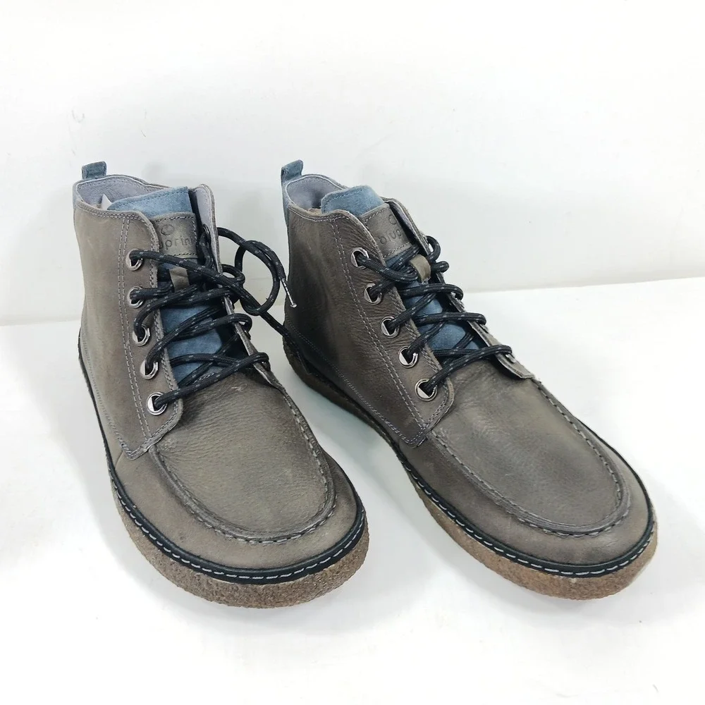 Bluprint Newport Overcast Mens Grey Leather Chukka Boots BP155FT04-OVC10 Size 10